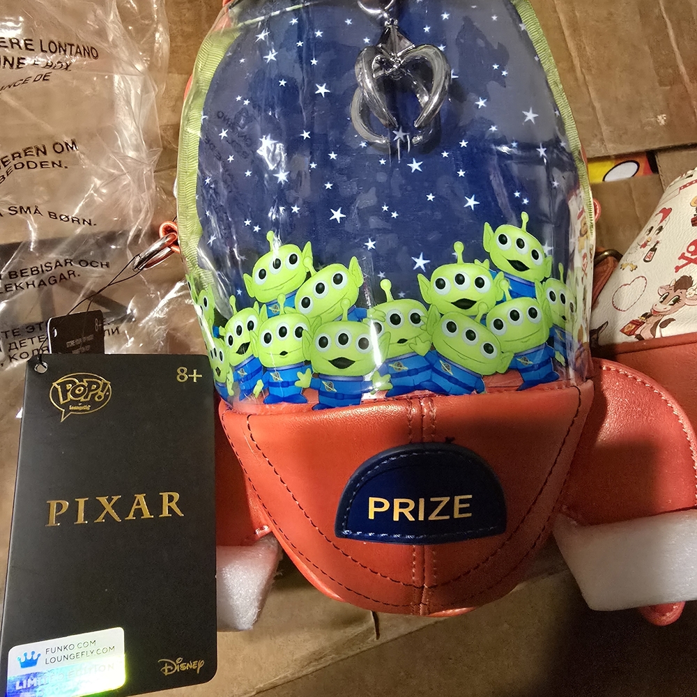 Loungefly Funko Disney Claw Machine Alien Spaceship Mini Backpack